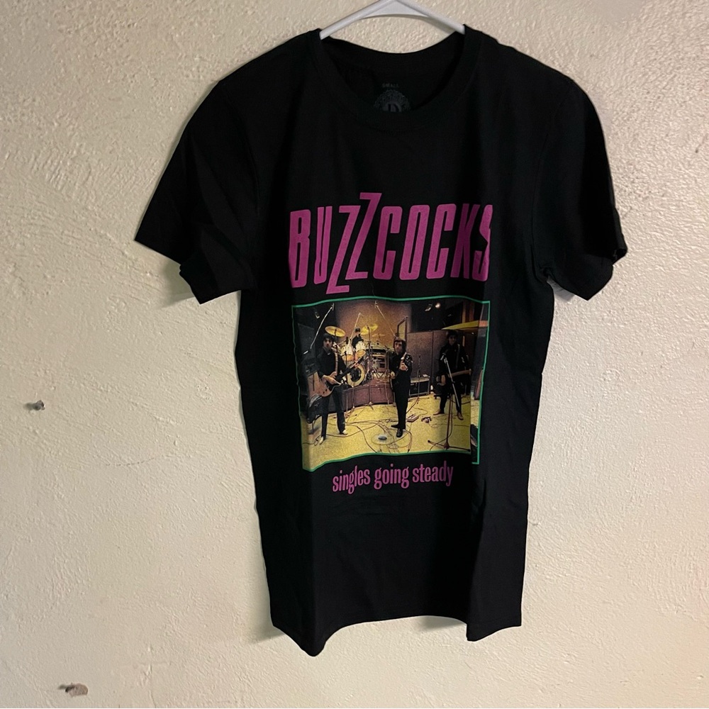 Band T-Shirt - BUZZCOCKS - singles going steady - Black - Small